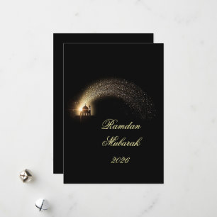 Aangepaste elegante Ramadan Mubarak 2026 kaart