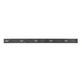 Aangepaste Elegante Rood Goud Blad Kerst Ornament Lint (Voorkant)