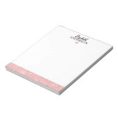 Aangepaste elegante roze glitter notitieblok (Gedraaid)