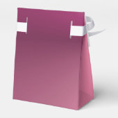 Aangepaste elegante roze Paarse moderne Sjabloon Bedankdoosjes (Achterkant)