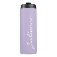 Aangepaste Elegante Script Naam Zachte Lavendel Br