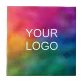 Aangepaste, elegante Sjabloon Upload je eigen Logo Tegeltje (Voorkant)