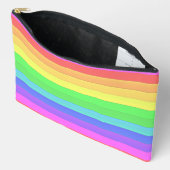 Aangepaste Elegante Strepen Regenboog Kleur Abriko Etui (Open)