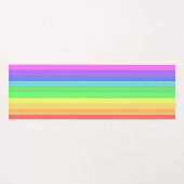 Aangepaste Elegante Strepen Regenboog Kleur Lichtg Yogamat (Voorkant (horizontaal))
