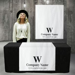 Aangepaste Elegante Tafel Runner Banner Wit Wandkleed