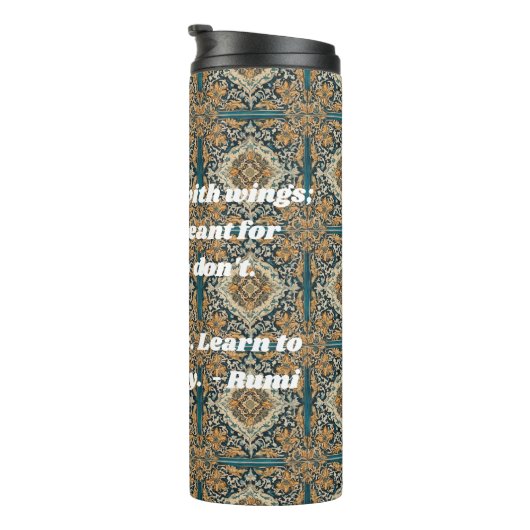 Aangepaste Elegante Tegel Patroon Perzische Gifts Thermosbeker (Geroteerd rechts)