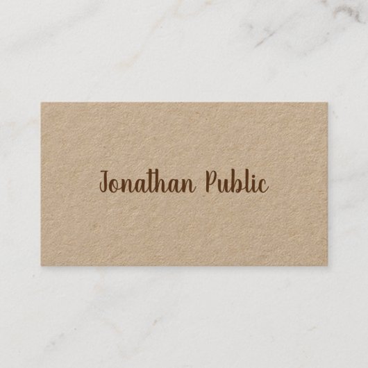 Aangepaste elegante typografie Script Naam Sjabloo Visitekaartje (Voorkant)