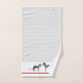 Aangepaste elegante unieke Zebra Stripes Bad Handdoek (Handdoek)