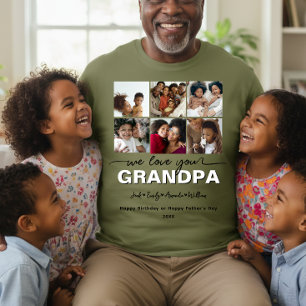 Aangepaste Elegante We houden van je OPA Foto coll T-shirt