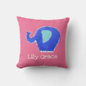 Aangepaste Elephant Cushion Pillow Kussen (Voorkant)