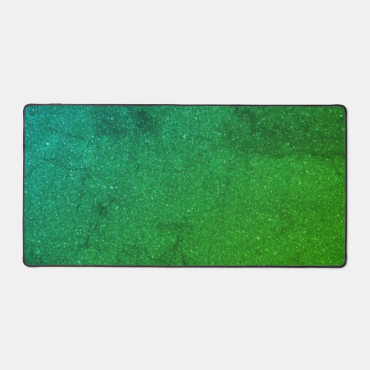 Aangepaste Emerald Gradient Desk Mat - Slank & Fri (Voorkant)