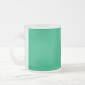 Aangepaste Emerald Green Frosted Mok (Links)