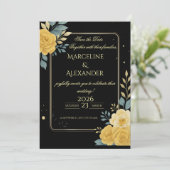 Aangepaste Emerald & Ivory Botanische Uitnodiging (Staand voorkant)