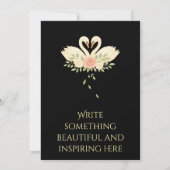 Aangepaste Emerald & Ivory Botanische Uitnodiging (Achterkant)