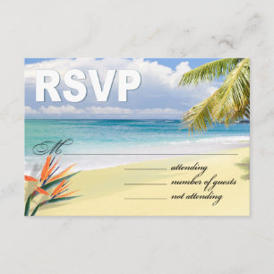 AANGEPASTE EMERALD WATEREN RSVP (Beach) Kaartje