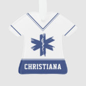 Aangepaste EMT EMS Paramedic Eerste Responder Ornament (achterkant)