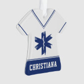 Aangepaste EMT EMS Paramedic Eerste Responder Ornament (voorkant)