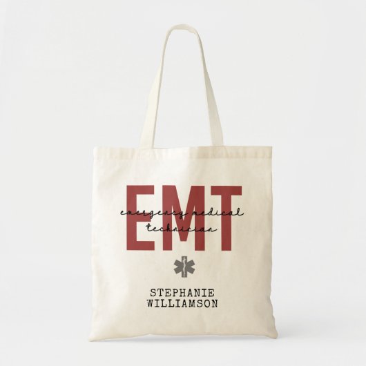 Aangepaste EMT-noodtechnicus Tote Bag (Voorkant)