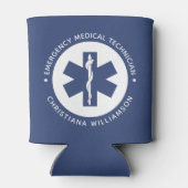 Aangepaste EMT Symbool Medische technicus Blikjeskoeler (Achterkant)