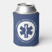 Aangepaste EMT Symbool Medische technicus Blikjeskoeler (Blikje Achterkant)