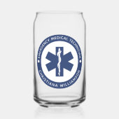 Aangepaste EMT Symbool Medische technicus Blikvorm Glas (Voorkant)