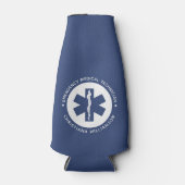 Aangepaste EMT Symbool Medische technicus Flesjeskoeler (Voorkant)