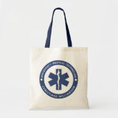 Aangepaste EMT Symbool Medische technicus Tote Bag (Voorkant)