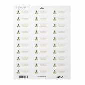 Aangepaste Enchanted Forest Quinceanera Adresetike Etiket (Full Sheet)