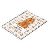 Aangepaste Engelse Cocker Spaniel Notitieboek Scha (Linkerzijde)
