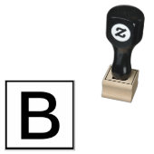 Aangepaste enkele letter 	rubberstempel (Gestempeld)