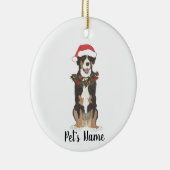 Aangepaste Entlebucher Mountain Dog Keramisch Ornament (Rechts)