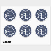 Aangepaste envelopverzegeling ronde sticker (Vel)