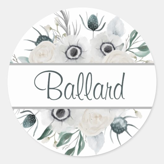 Aangepaste envelopzegels ronde sticker (Voorkant)