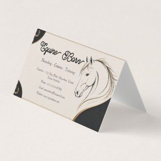 Aangepaste Equestrian Zakelijke Kaart Visitekaartjes