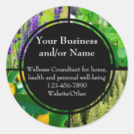 Aangepaste Essential Oil Business Fles Contact Lab Ronde Sticker