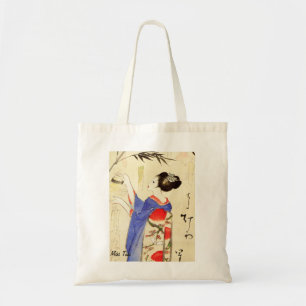 Aangepaste esthetische Japanse kimono kunst Tote Bag