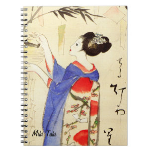 Aangepaste esthetische JapanseKimono Art Notitieboek