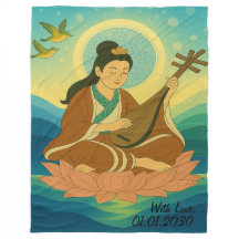 Aangepaste esthetische moderne Japan Lucky Goddess