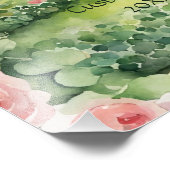 Aangepaste esthetische Waterverf Irish Village Cot Foto Afdruk (Hoek)