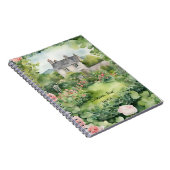 Aangepaste esthetische Waterverf Irish Village Cot Notitieboek (Rechterzijde)