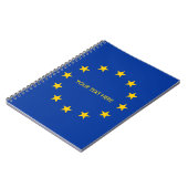 Aangepaste EU-laptop met EU-vlag Notitieboek (Linkerzijde)