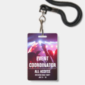 Aangepaste evenementencoördinator All Access-conce Badge (Achterkant met lanyard)