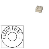 Aangepaste evenementenhandstempel 	rubberstempel (Gestempeld)
