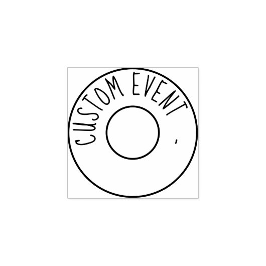 Aangepaste evenementenhandstempel 	rubberstempel (Afrduk)