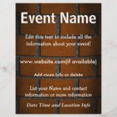 Aangepaste Event Brick Wall Flyer (Achterkant)