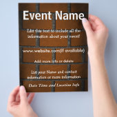 Aangepaste Event Brick Wall Flyer (Hand)