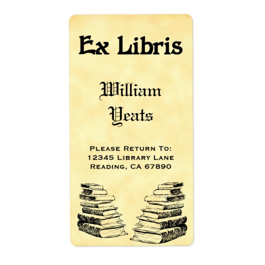 Aangepaste Ex Libris  Boeken Labels (Voorkant)