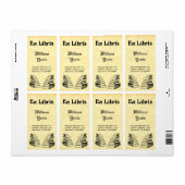 Aangepaste Ex Libris  Boeken Labels (Full Sheet)