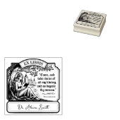 Aangepaste Ex Libris Elegant Shakespeare Quote Rubberstempel (Gestempeld)