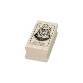 Aangepaste Ex Libris, Forest Wolf Library Boek Rubberstempel (Stempel)
